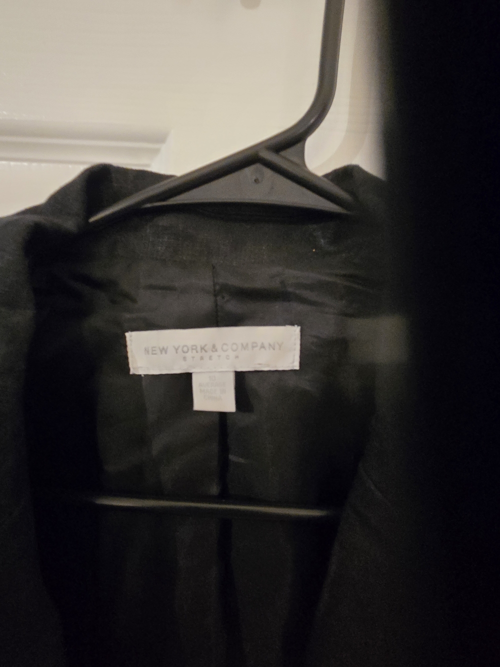 New York & Company Black Short-Sleeve Blazer - Picture 2 of 3